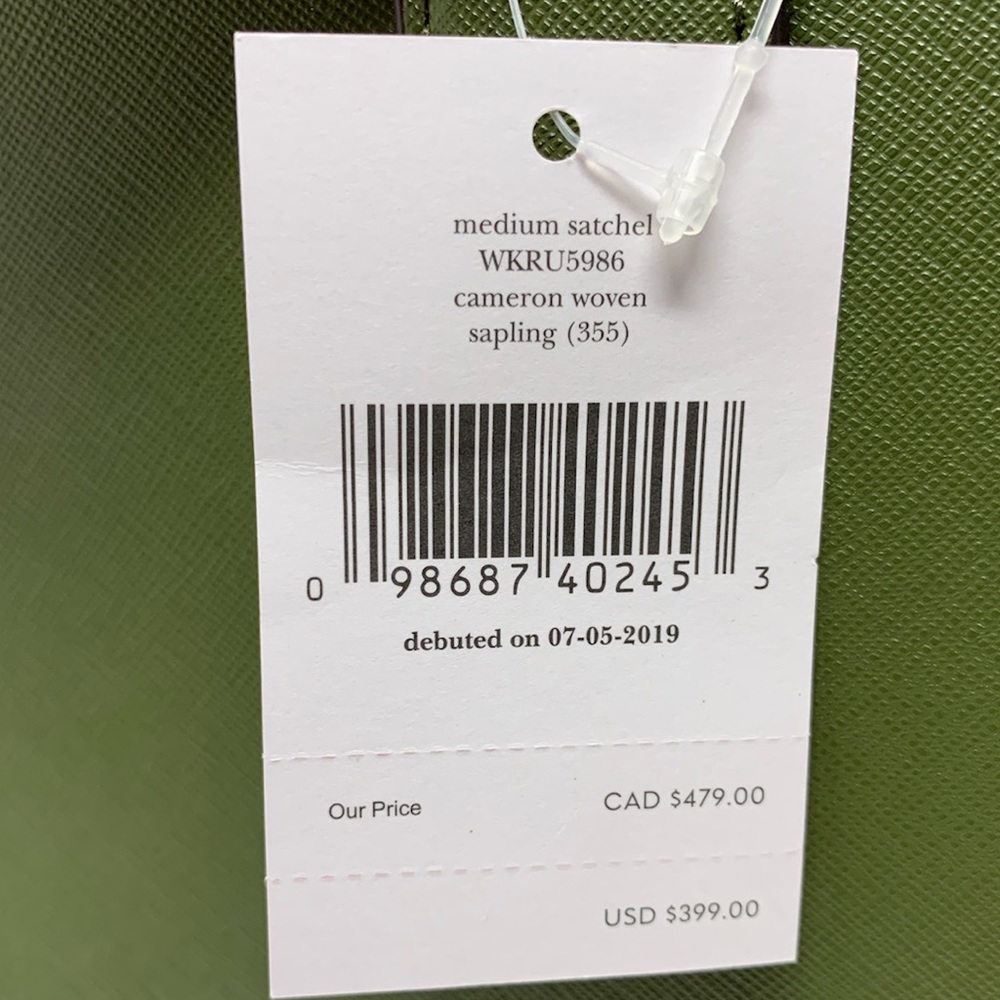 Kate spade medium satchel Cameron woven sapling - Picture 3 of 8